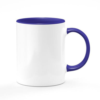 11oz. Ceramic Mug - Colored Handle & Inside