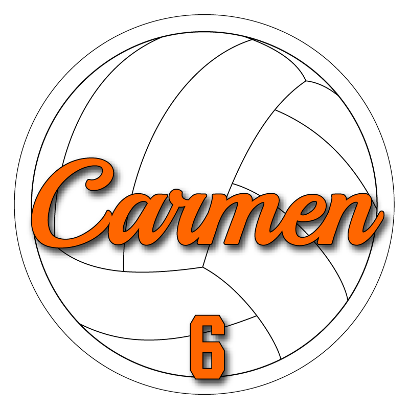 Customizable Volleyball Air Freshener