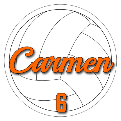 Customizable Volleyball Air Freshener