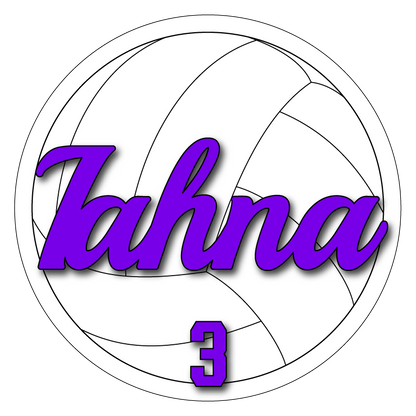 Customizable Volleyball Air Freshener