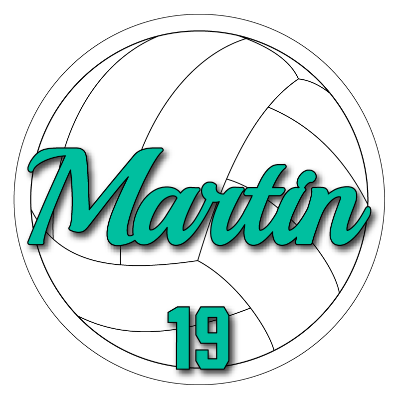 Customizable Volleyball Air Freshener