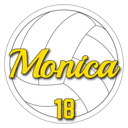 Customizable Volleyball Air Freshener