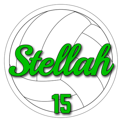 Customizable Volleyball Air Freshener