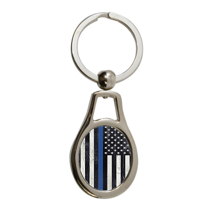 Oval Metal Key Ring Tag - 1.3" x 2.3" - Instafreshener
